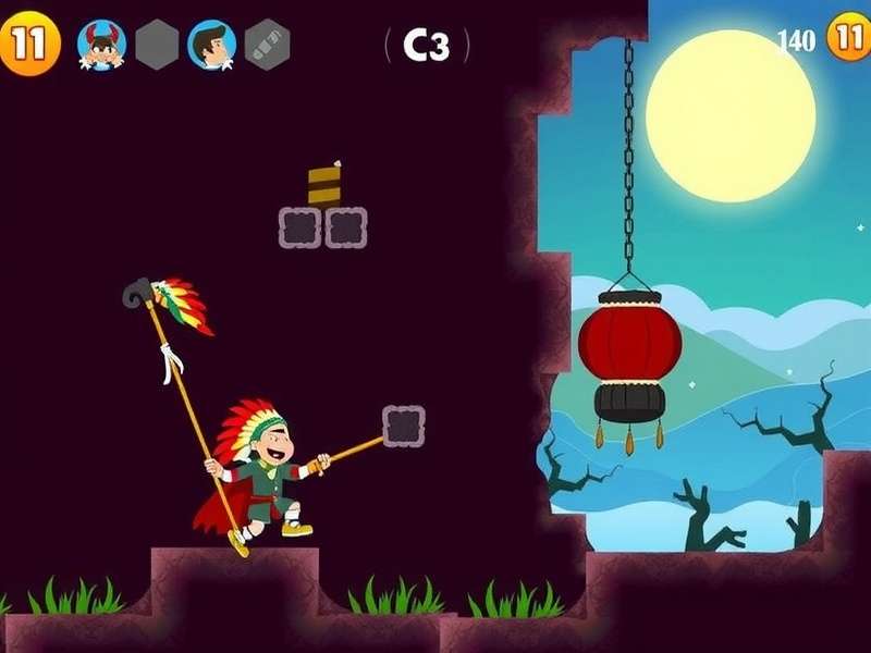 Jumpin Jack Flash game screenshot showing Indian-themed levels